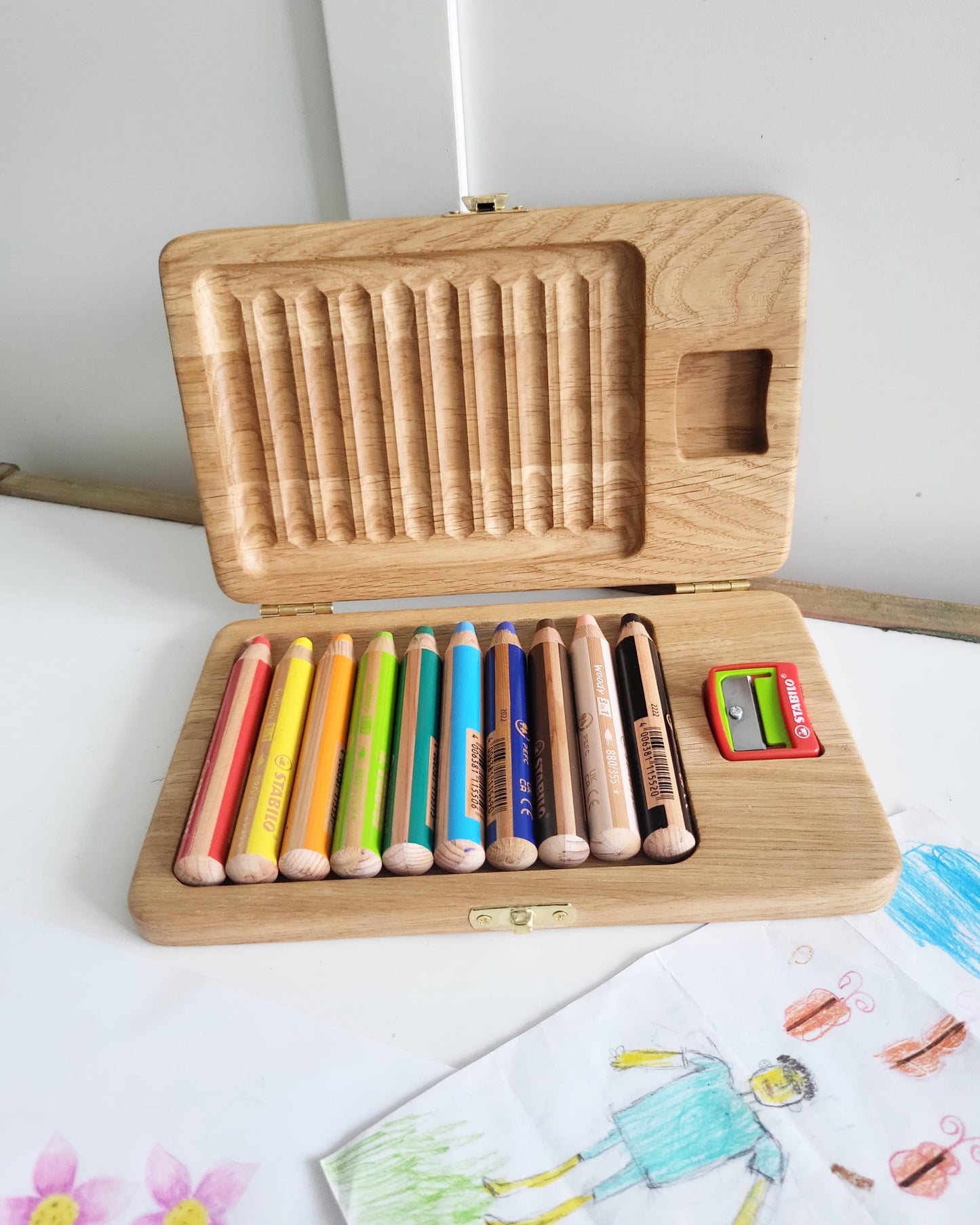 Pencil case for Stabilo 10 woody pencils