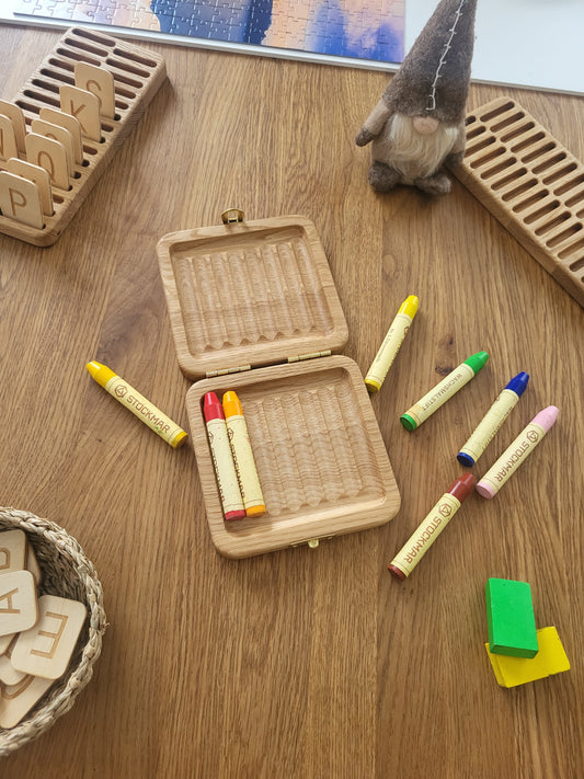 Crayon case for Stockmar 8 sticks Waldorf crayon holder without crayons