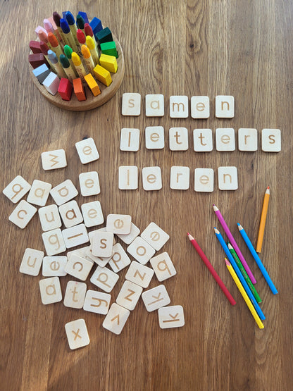 Dutch lowercase letters cards