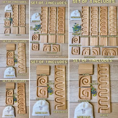 Marble run track maze labyrinth