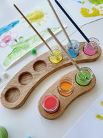 Load image into Gallery viewer, Paint jar holder ark shape for 3 or 6 jars

