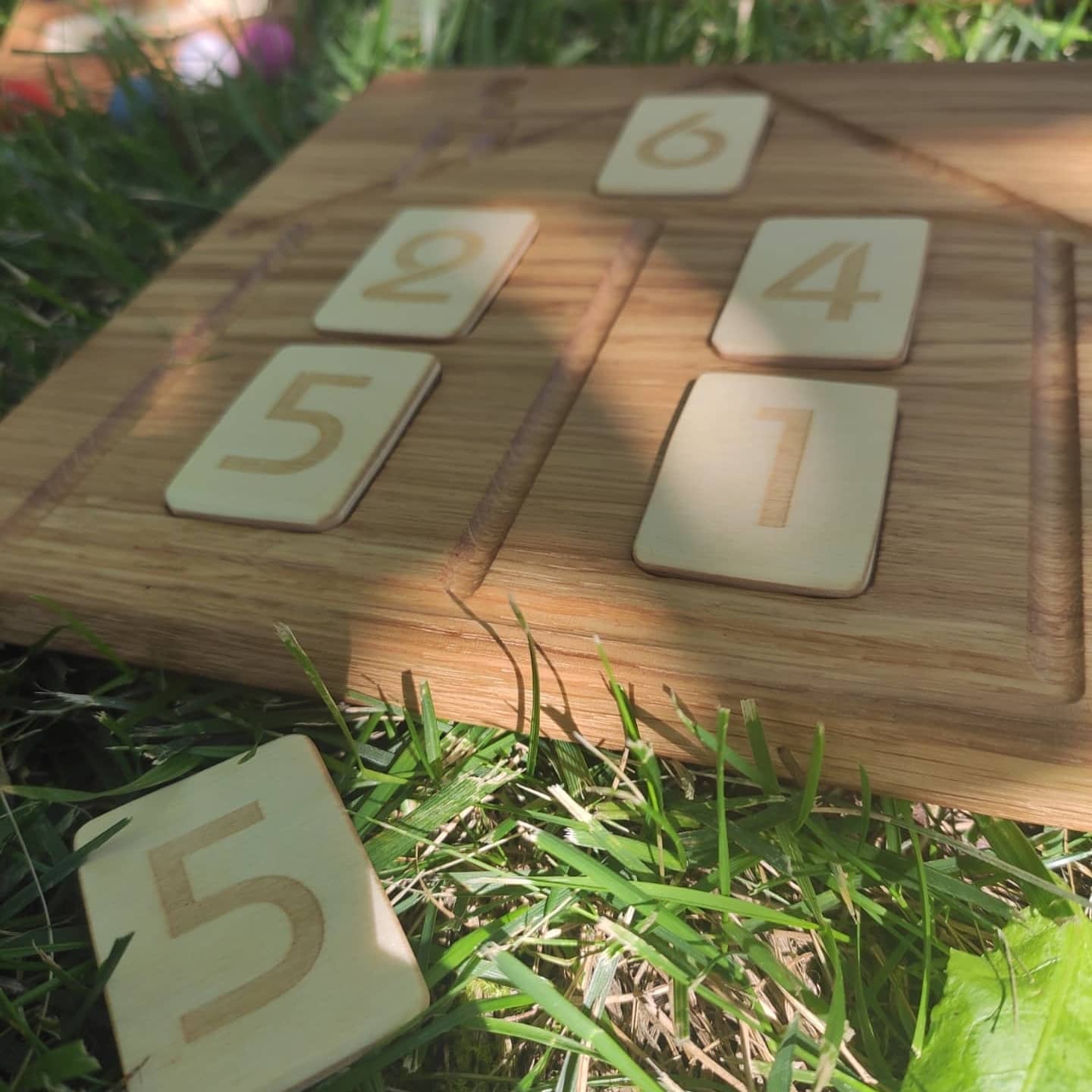 House Math board with set of numbers cards
