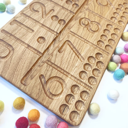 Number tracing board