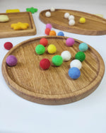 Load image into Gallery viewer, Montessori sorting trays, round, square and oval shaped
