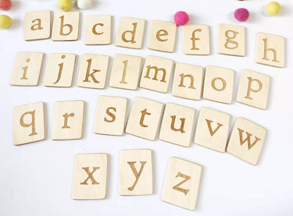 Read, write, create sand tray with letters cards