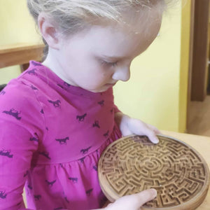 Double-sided labyrinth game, gift for kids, for adults