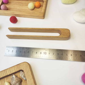 Montessori wooden tweezers or tongs
