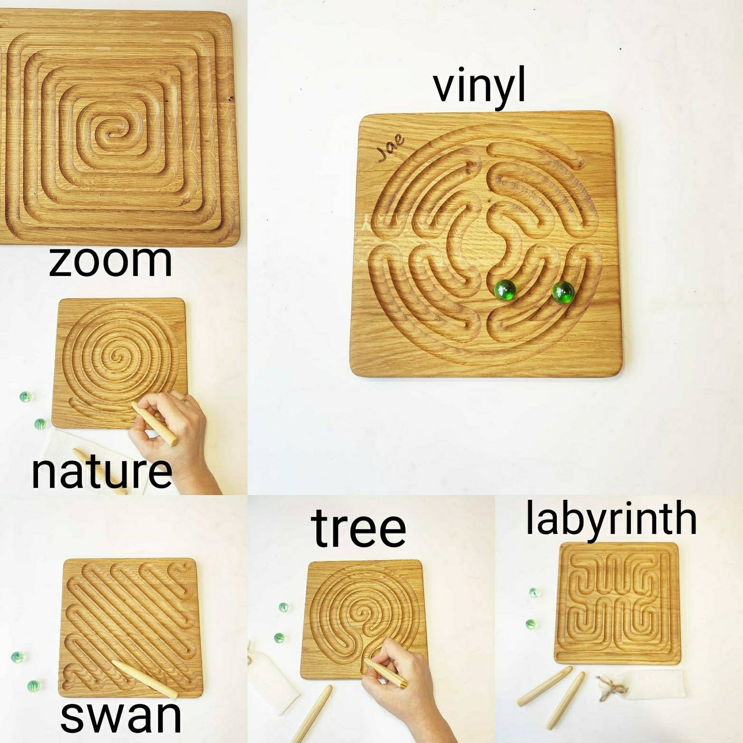 Pre-Writing Reversible Tracing Board, Finger Maze