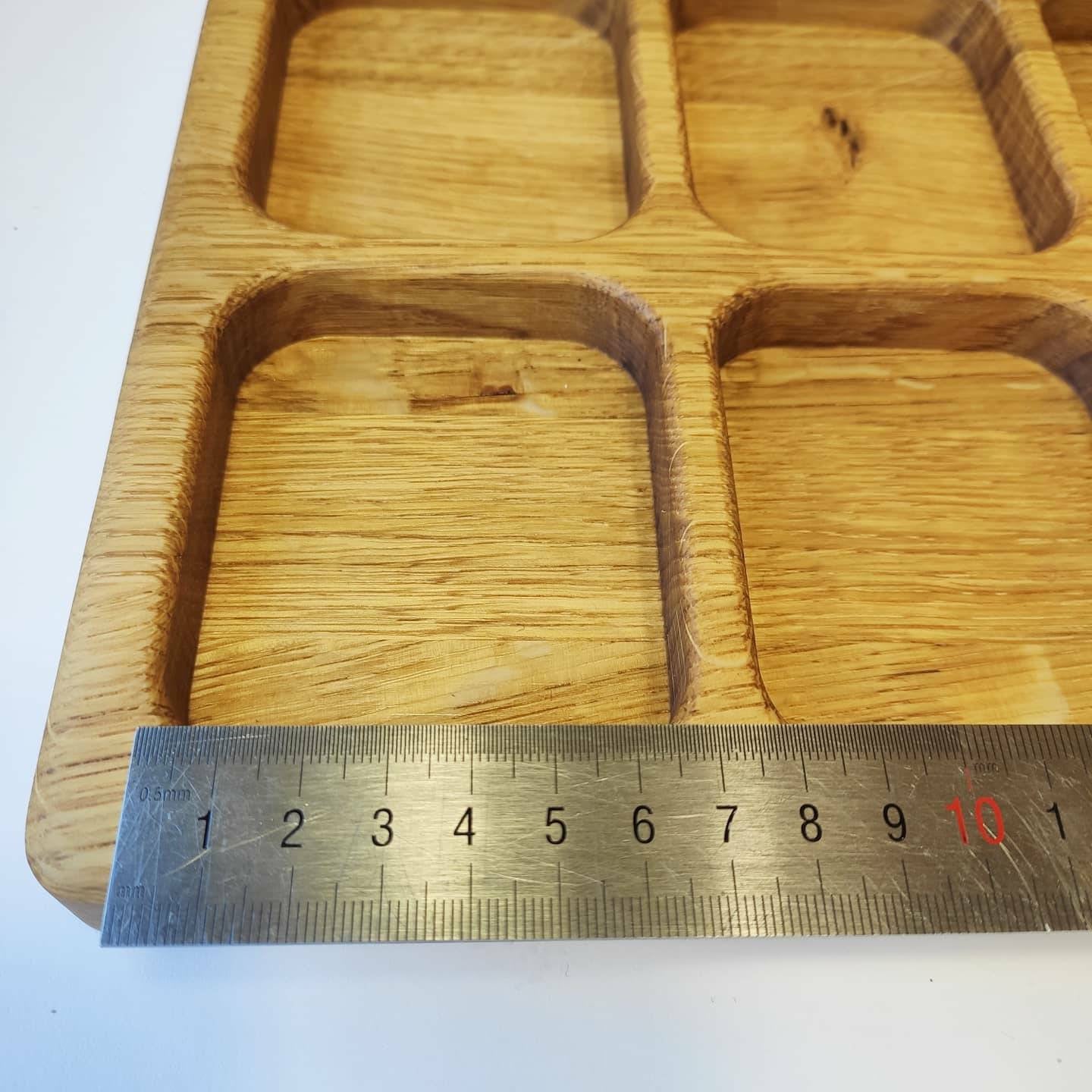 Montessori sorting trays with 10 sections WITHOUT numbers