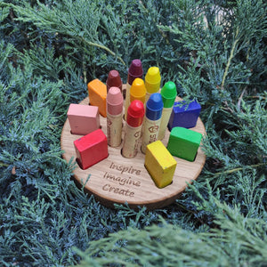Wooden Stockmar crayon holder
