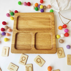 Montessori Trays, Wooden Sorting trays for Kids