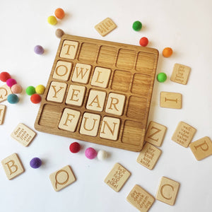 Montessori English Alphabet reversible board with uppercase letters cards, early years