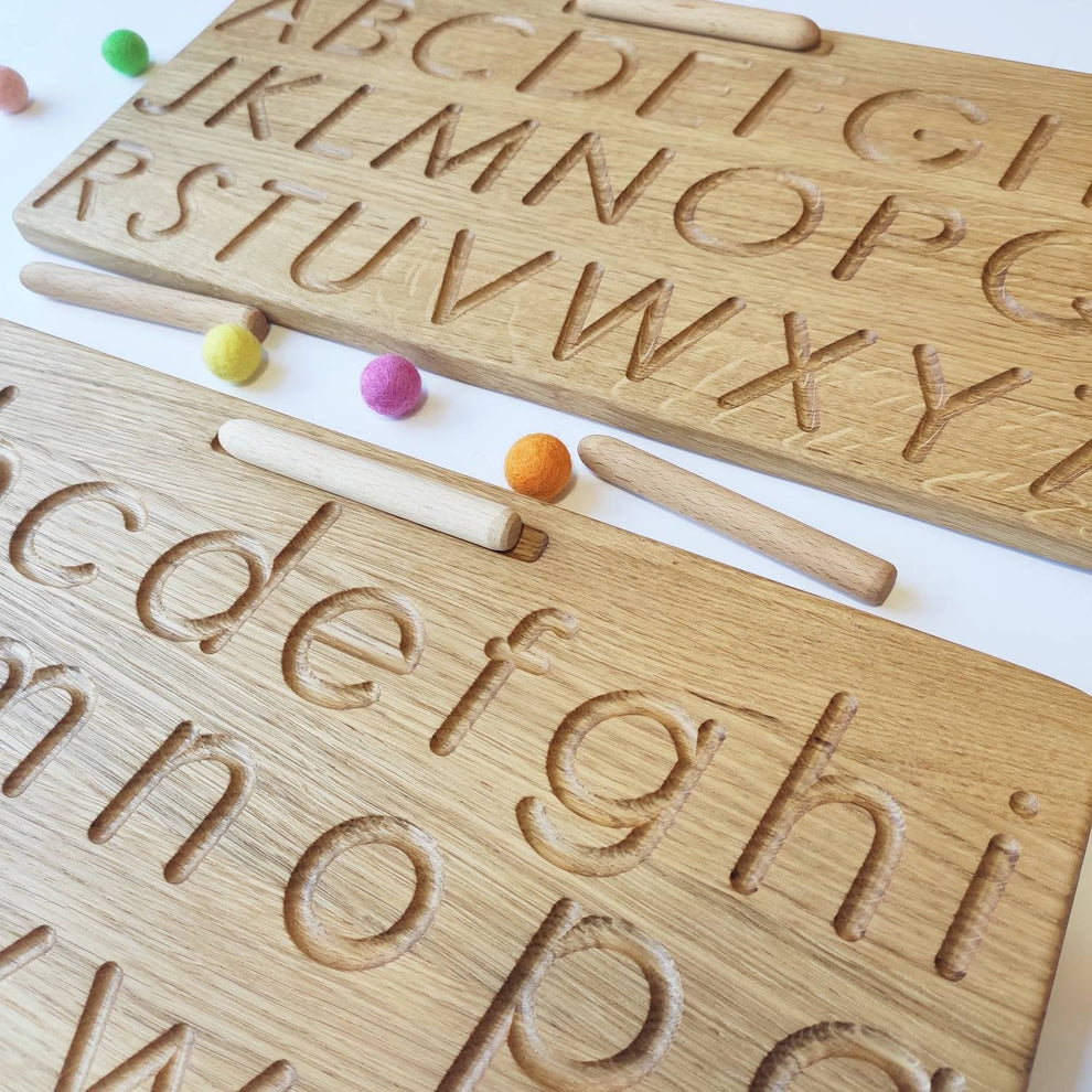 English alphabet reversible tracing board – THREEWOOD