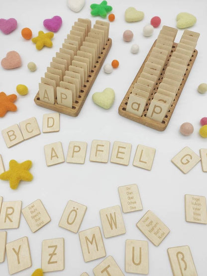 German Letters Cards with holder