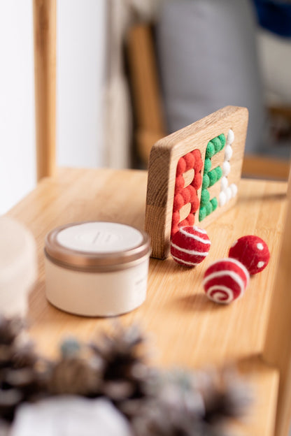 Personalized Gift, Wooden Name with felt balls, Custom Name Decor, Wooden Letters, Personalized Gift, Newborn Gift, Nursery Decor